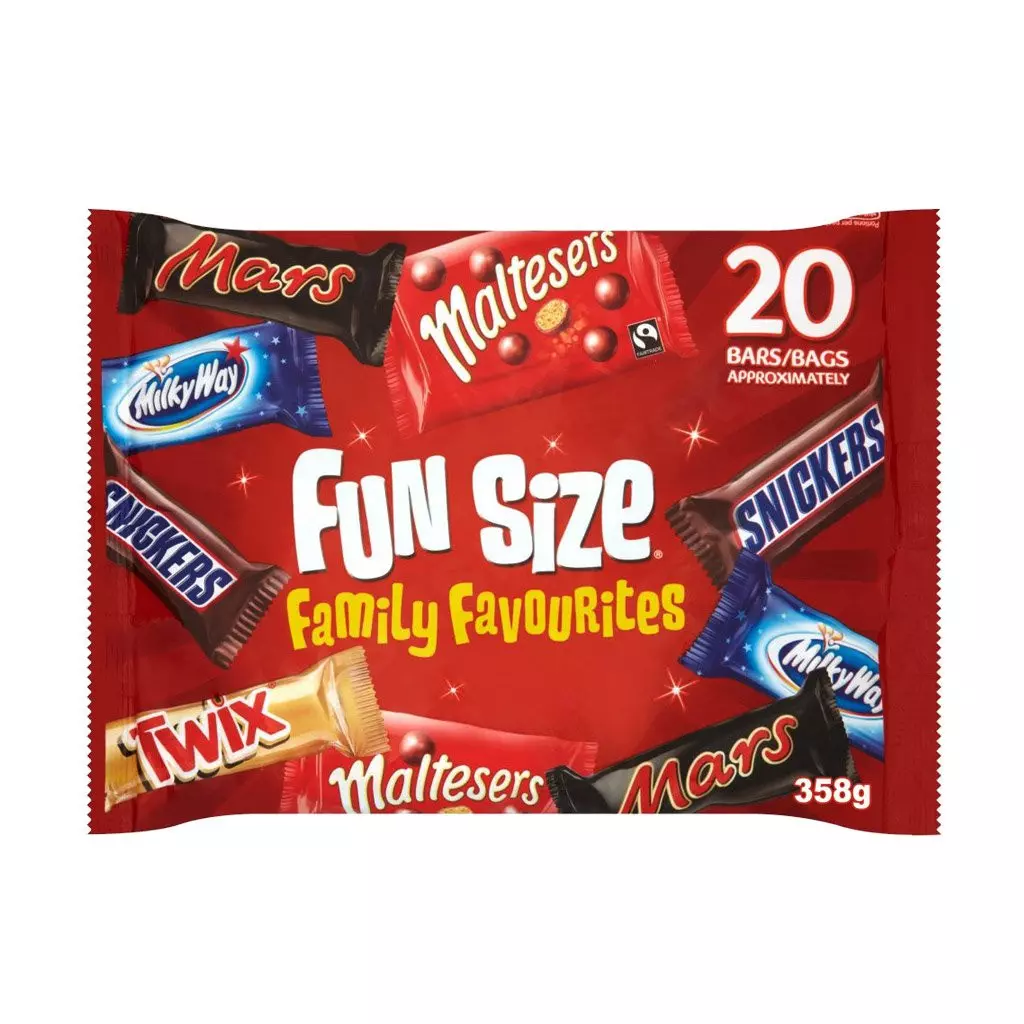 MARS FAMILY FAVOURITES VARIETY FUNSIZE P 358G