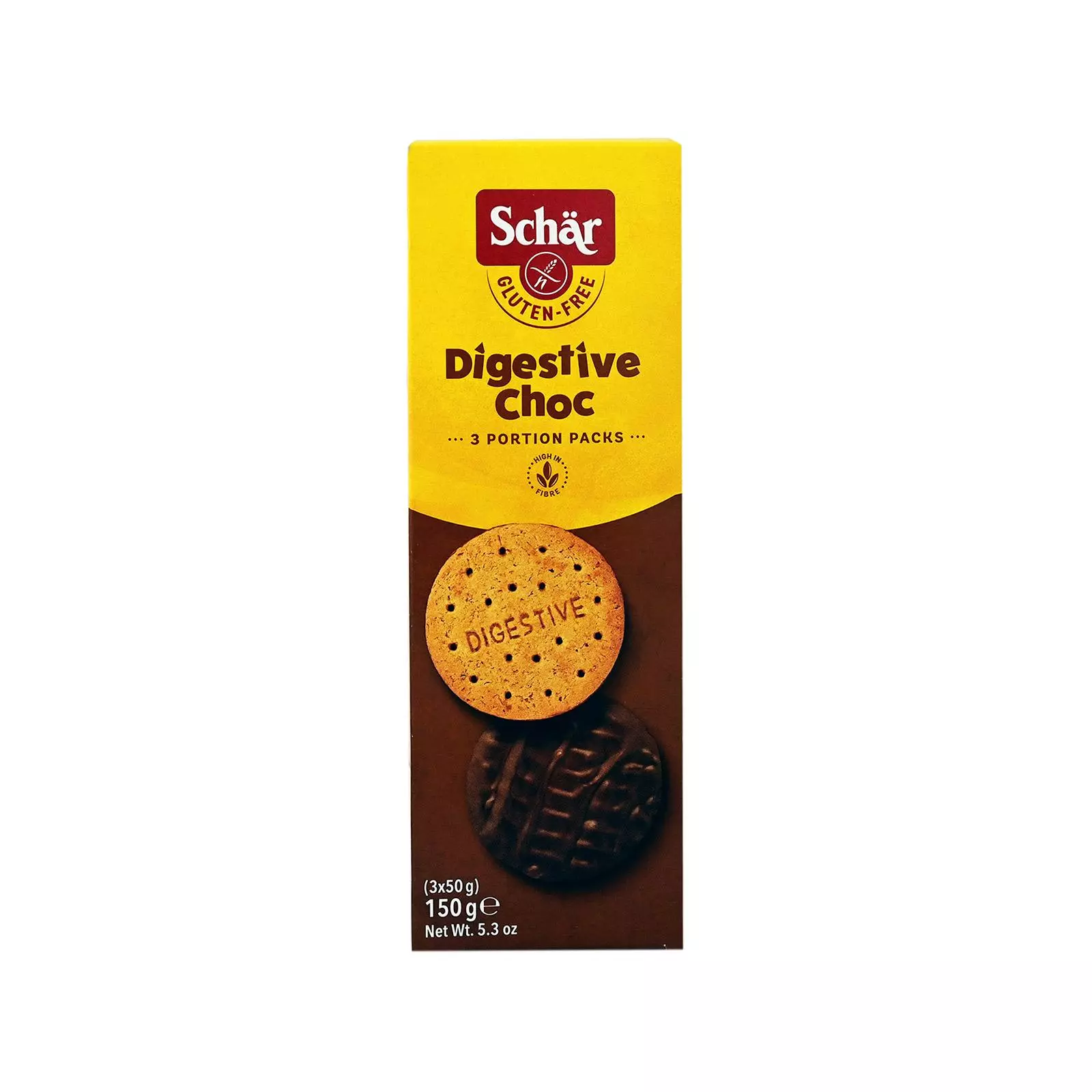 SCHAR GLUTEN FREE DIGESTIVE CHOC 150G