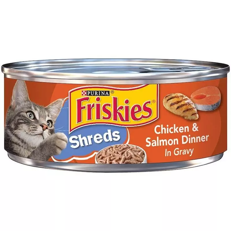 Friskies Shreds Chicken & Salmon Dinner In Gravy, 156g