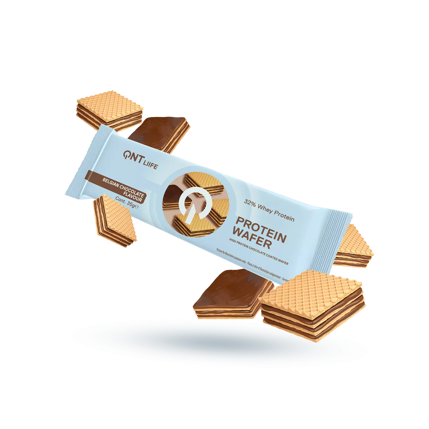 QNT Protein Wafer Chocolate 35g