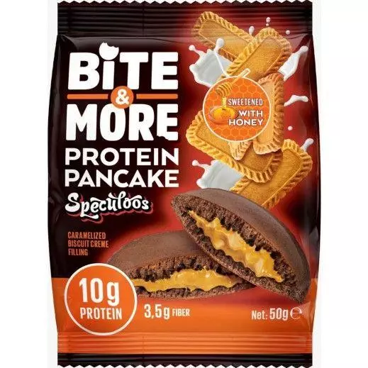 BITE & MORE PROTEIN PANCAKE CARAMELIZED BISCUIT FILLING 50G