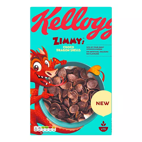 KELLOGGS ZIMMYS CHOCO SHELLS 450 GR