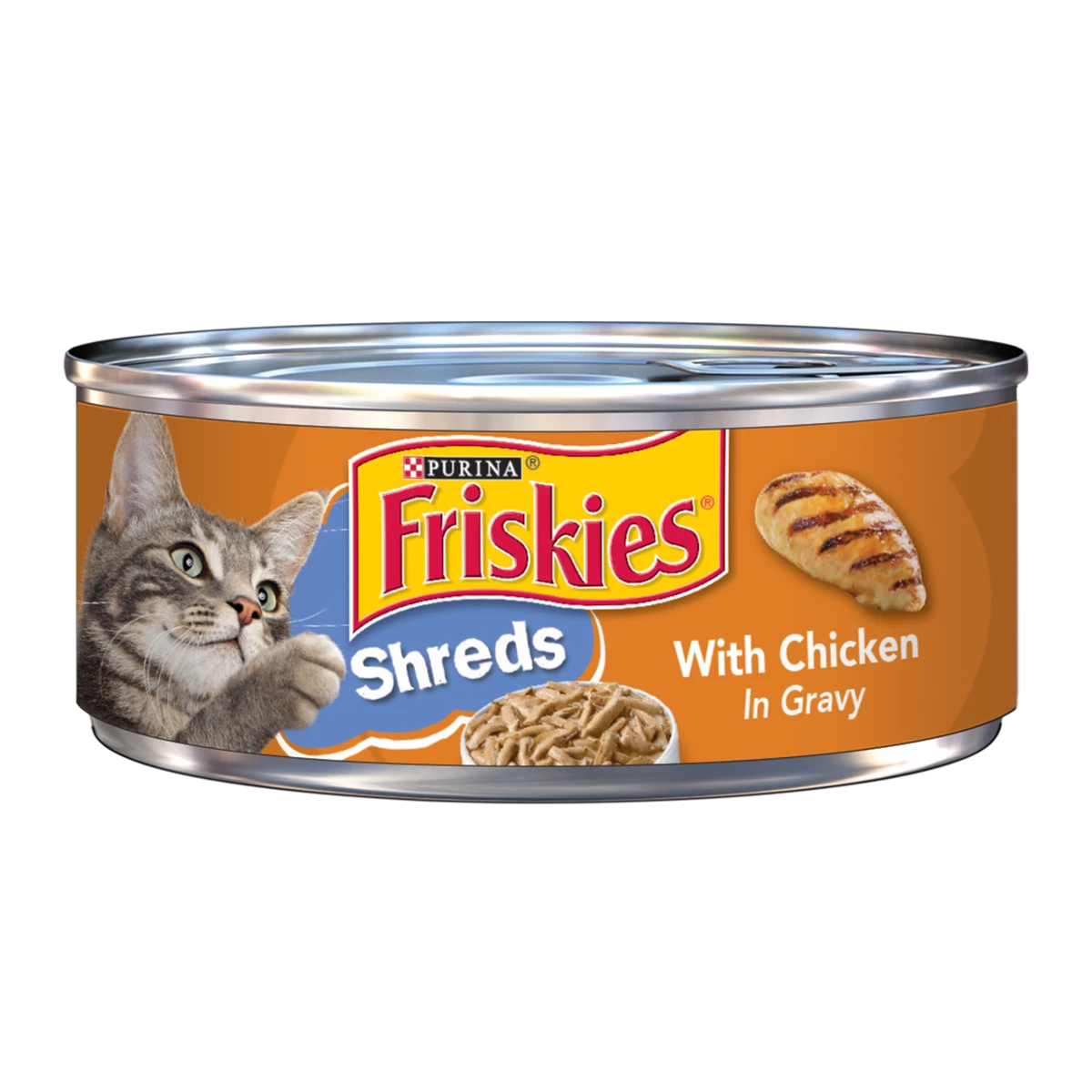 Friskies Cat Food Shreds With Chicken In Gravy, 5.5 Oz