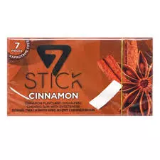 7 Stick Sugar Free Cinnamon Chewing Gum	14.5g - - 7Pieces
