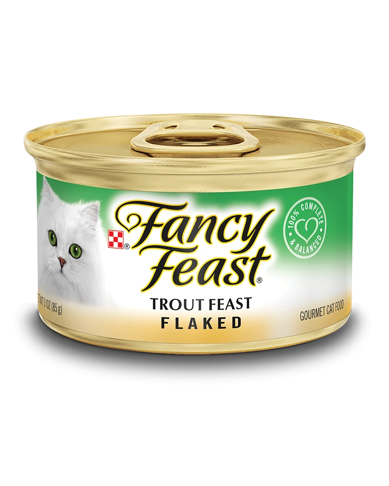 Fancy Feast Flaked Trout Gourmet Wet Cat Food, 3 Oz