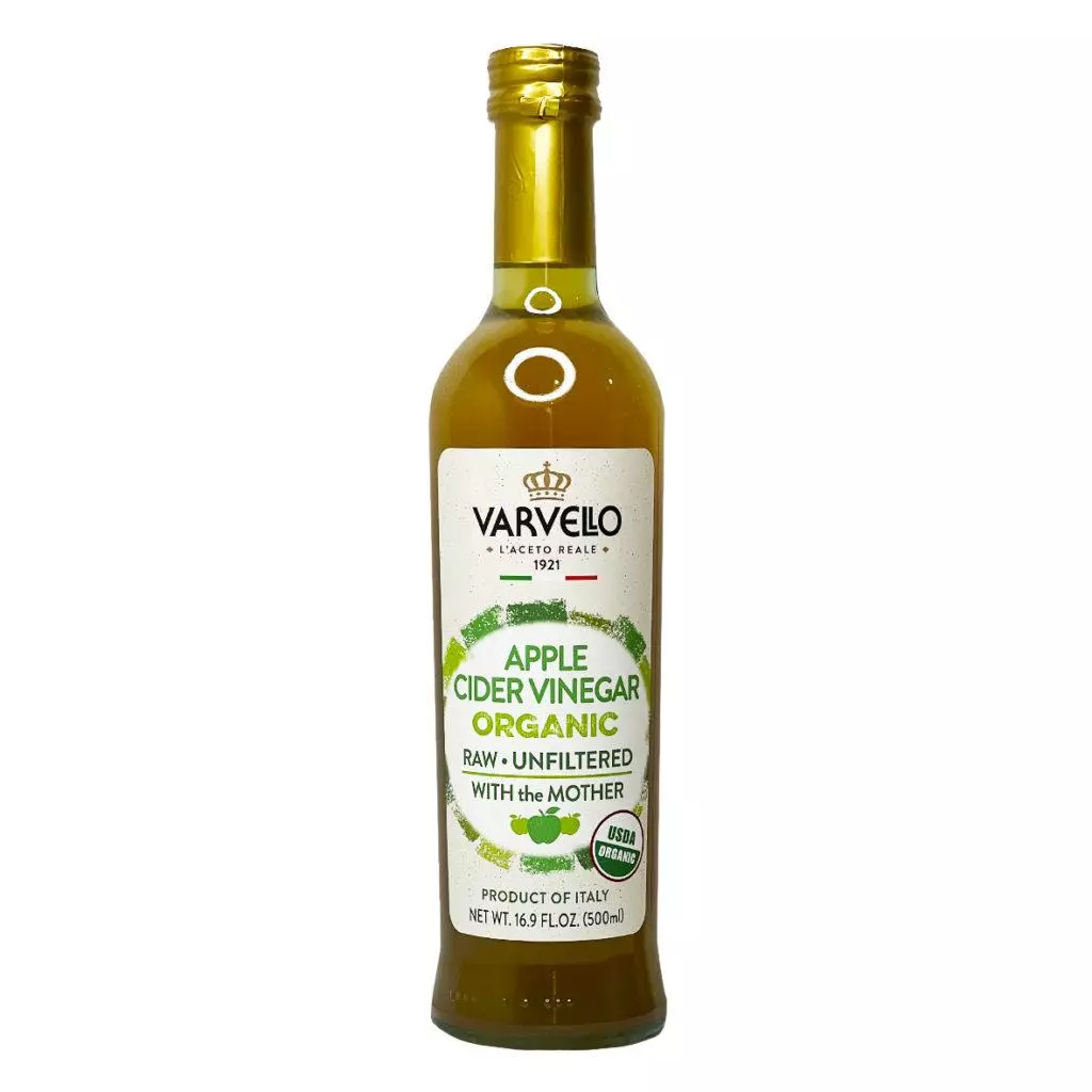 VARVELLO ORG APPLE VINEGAR UNFILTERED 500ML