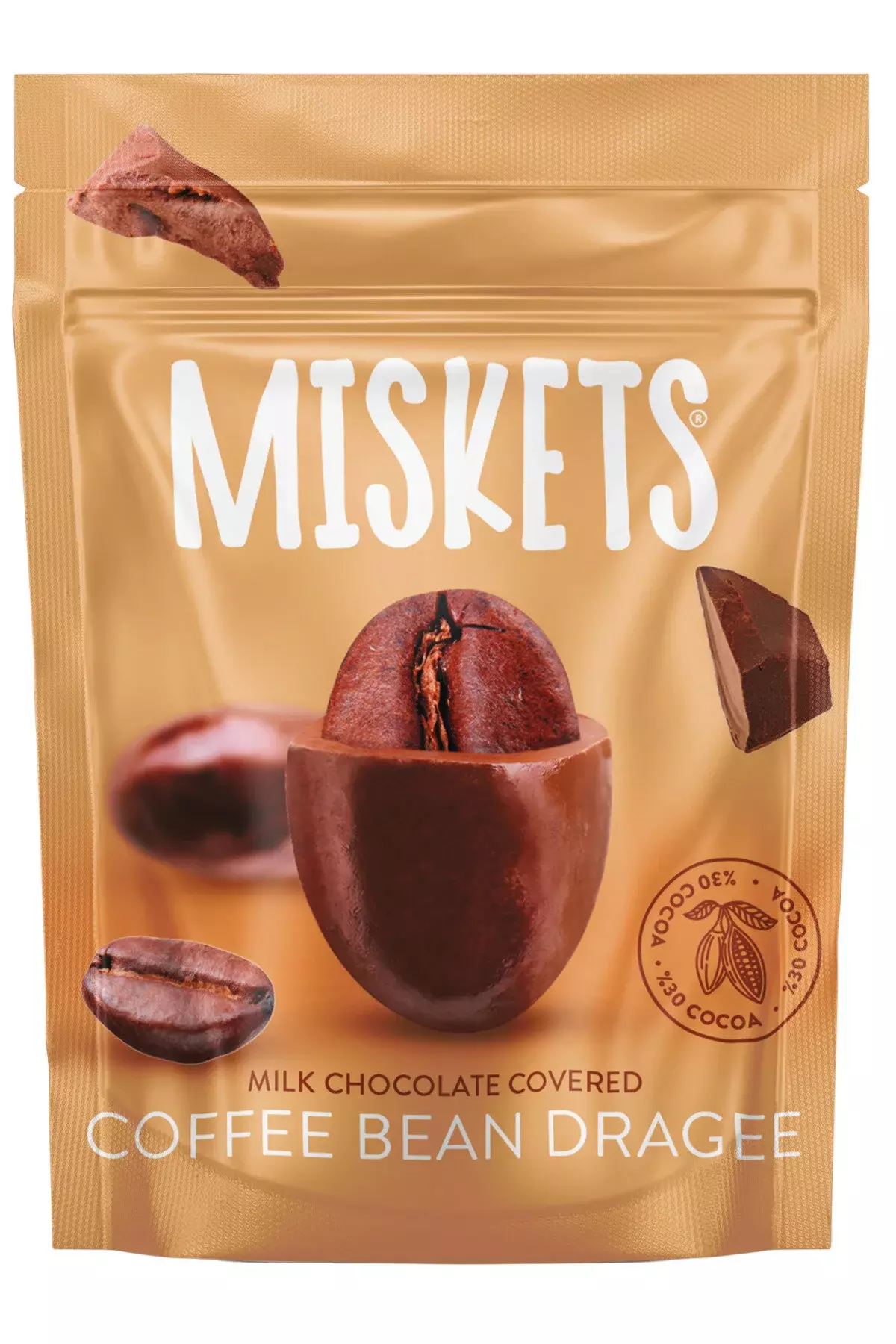 MISKETS COFFE BEAN DRAGEE MILK CHOCO COVERED 70G