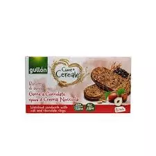 Gullon Cuor di Cereale Oat Biscuits Hazelnut and Chocolate Chips	220g - 5Packs