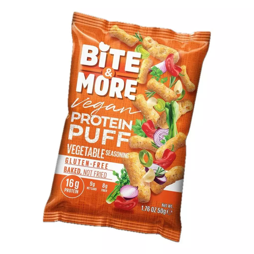 BITE & MORE VEGAN PROTEIN PUFF VEG SEASONING 50G