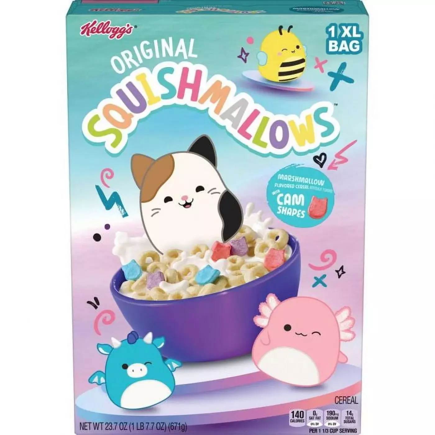 Squishmallows Breakfast Cereal XL BAG 671G