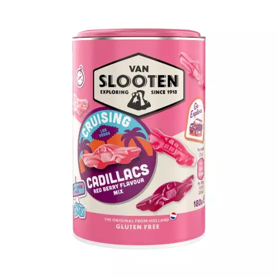 VAN SLOOTEN CRUSING CADILLACS RED BERRY 225G