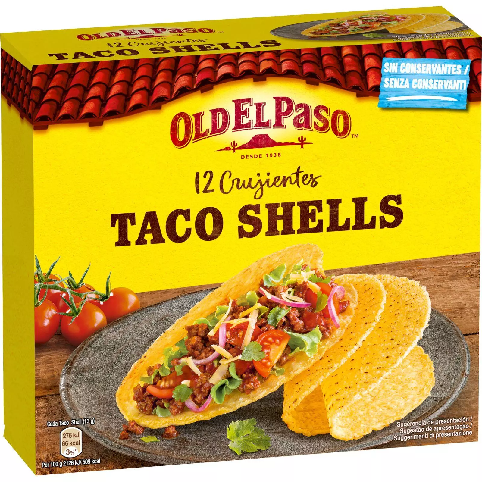 old elpaso taco shells 156g