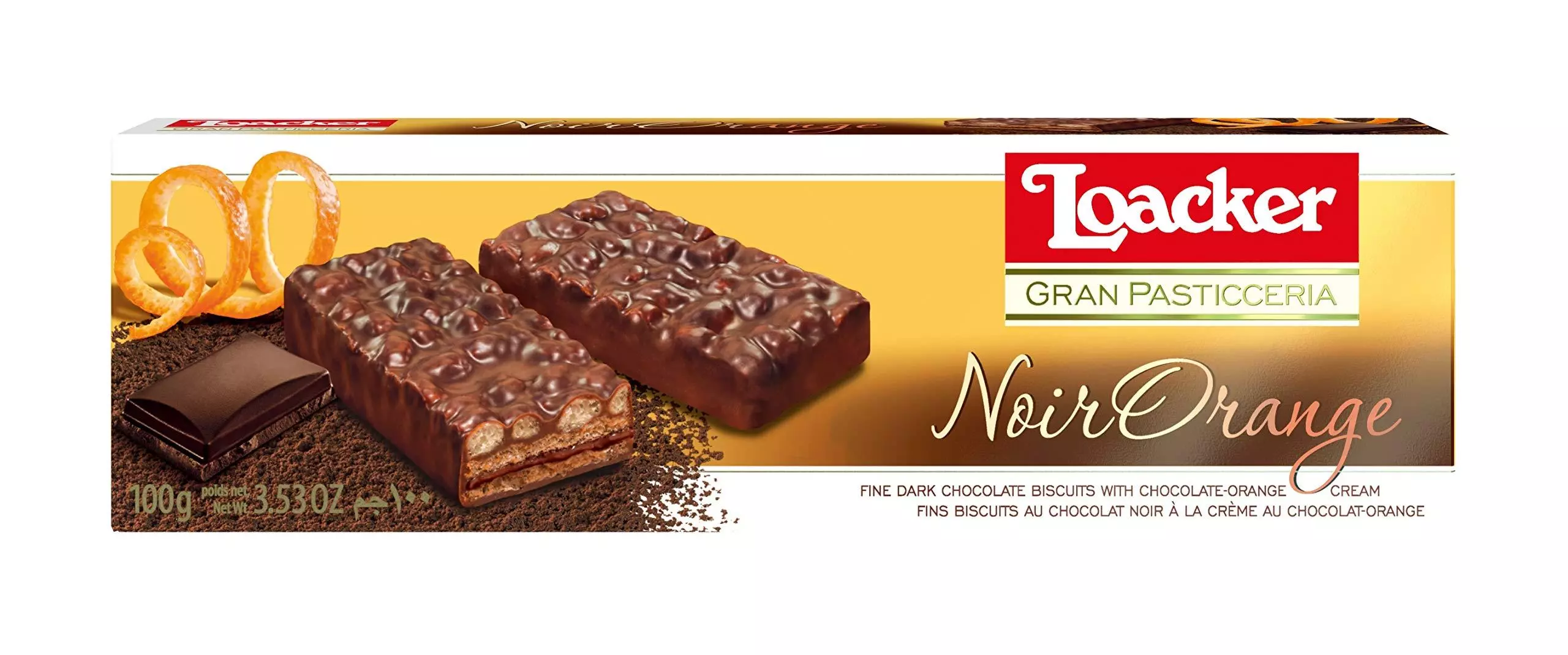 LOACKER PATESSERIE NOIR ORANGE 100G