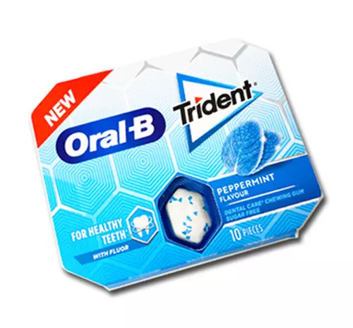 TRIDENT ORAL B PEPPERMINT 17G