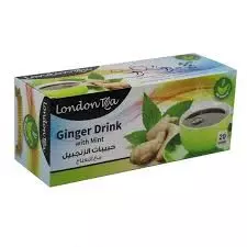 London Tea Green Tea with Ginger Box	20Tea Bags