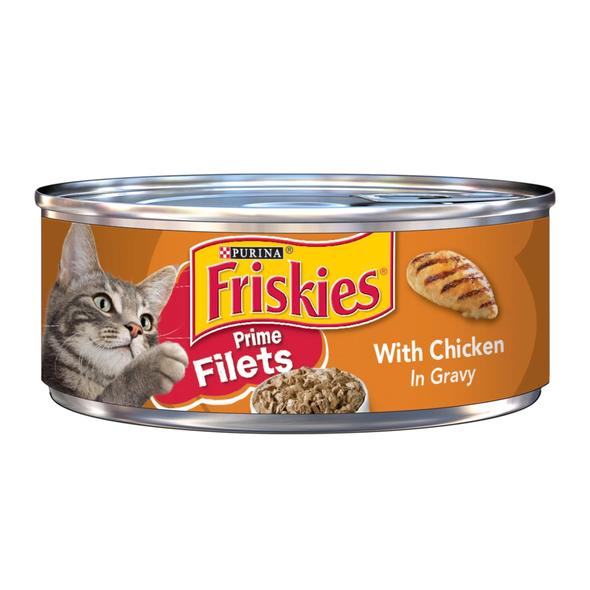 Friskies Cat Food Prime Filets Chicken Dinner In Gravy, 5.5 Oz
