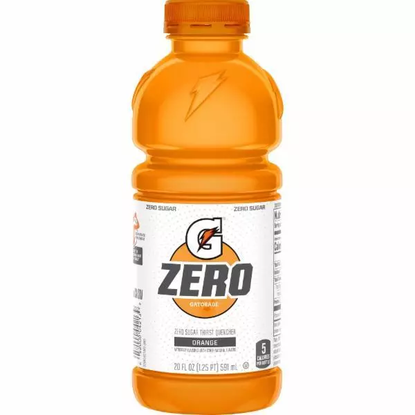 Gatorade, Zero, Orange Flavored, Zero Sugar Thirst Quencher 591ml