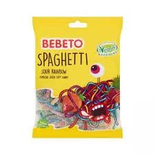 Bebeto Spaghetti Sour Rainbow Jellies	60g