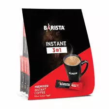 Barista 3 in 1 Premixed Instant Coffee 25 + 5 Free Bag	30Sachets