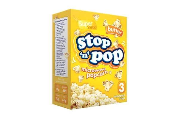 Stop N Pop Microwave Popcorn – butter