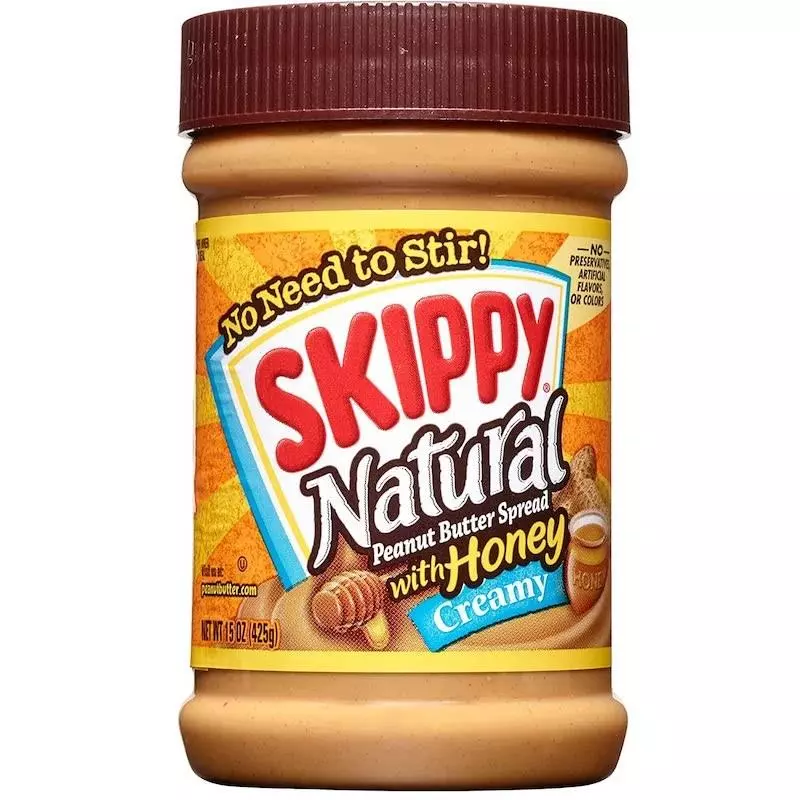 Skippy Natural Creamy Peanut Butter with Honey 425g