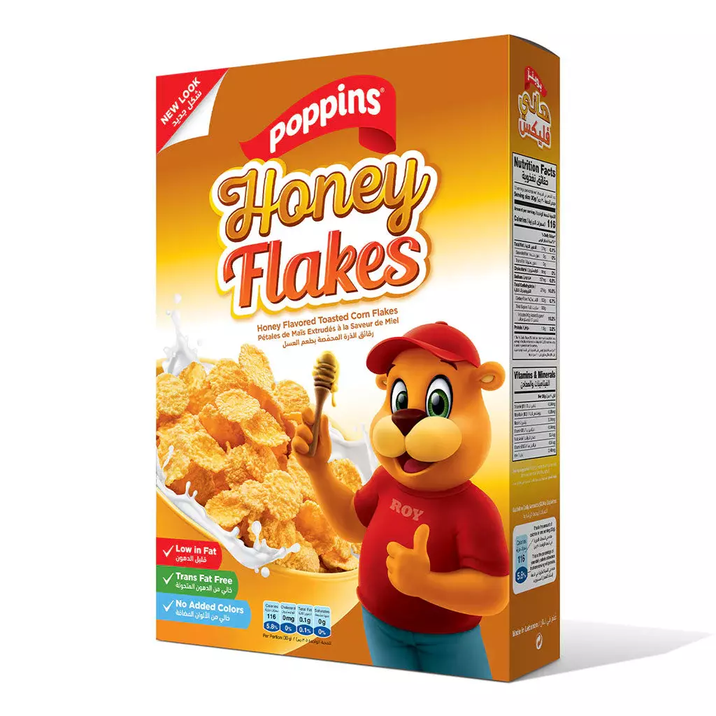 POPPINS HONEY FLAKES 750G