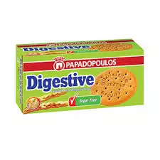 Papadopoulos Digestive Sugar Free Biscuits	250g