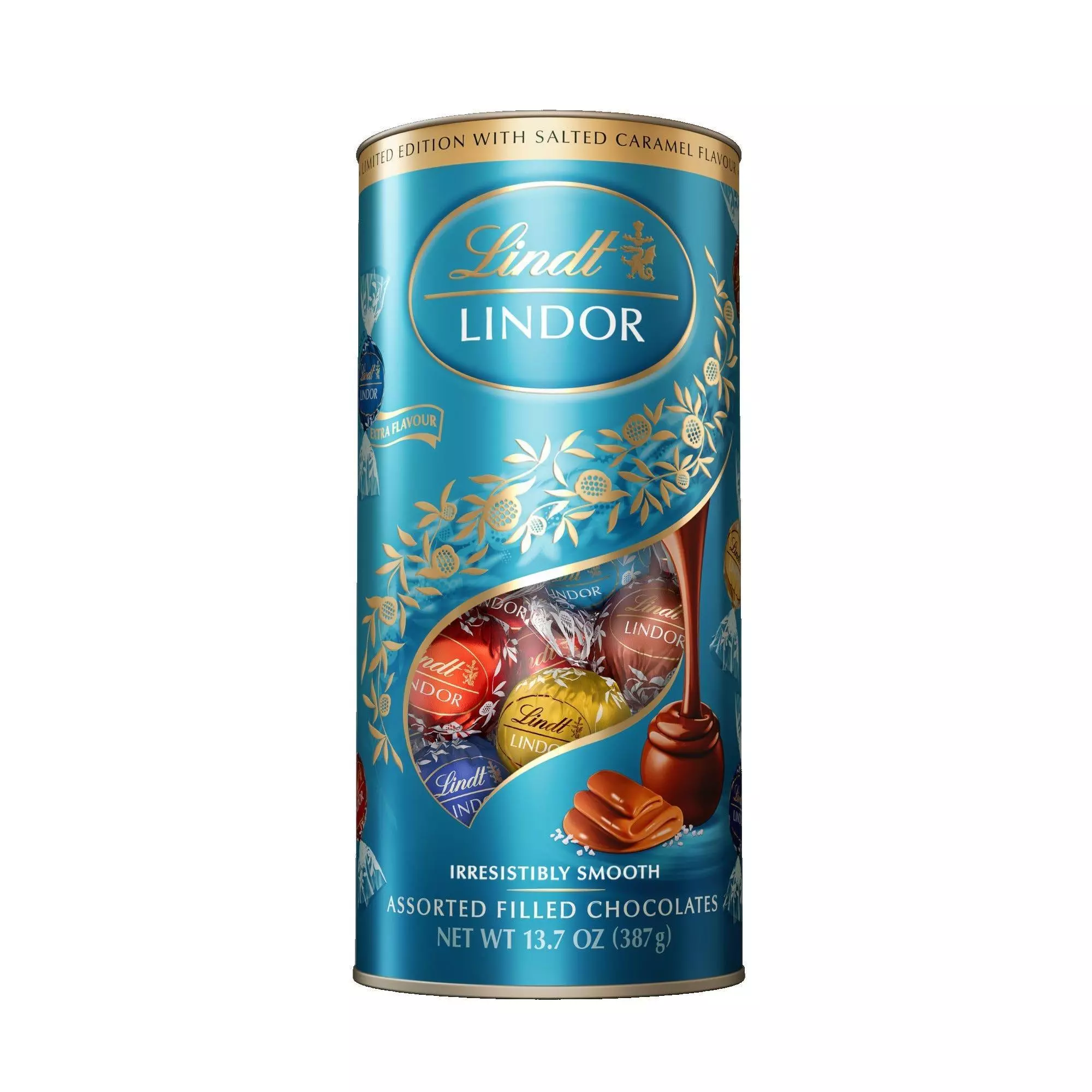 LINDT LINDOR SALTED CARAMEL  387G