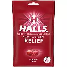 HALLS Relief Cherry Cough Drops 30 Drops