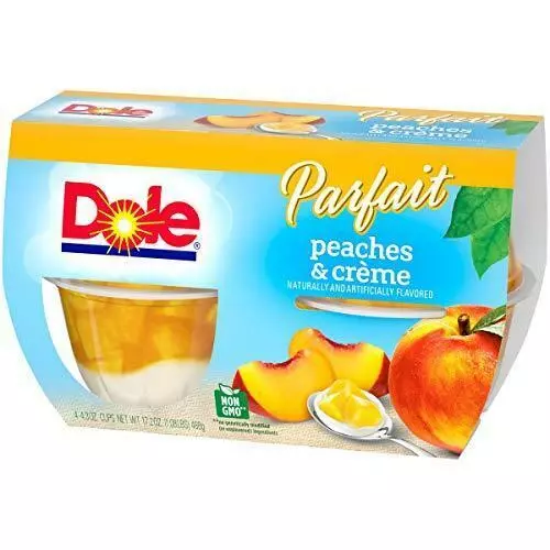 DOLE  PEACHES & CREME PARFAIT 4cups 488g