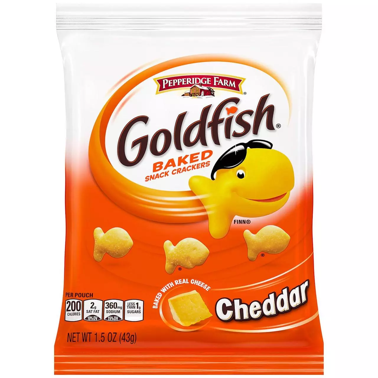 GOLDFISH BAKED SNACK CRACKERS CHEDDAR 35G