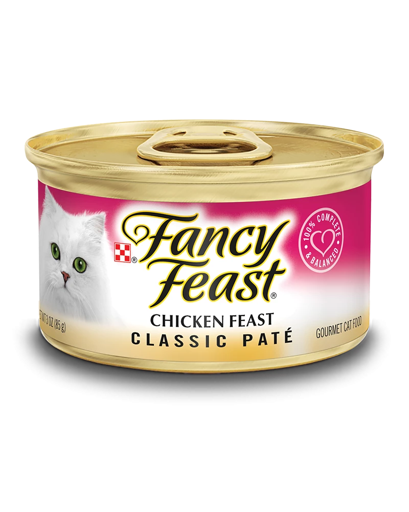 Fancy Feast Classic Paté Chicken Feast Wet Cat Food, 3 Oz
