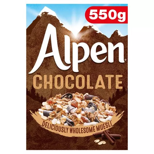 ALPEN SWISS MUESLI CHOCOLATE 550G