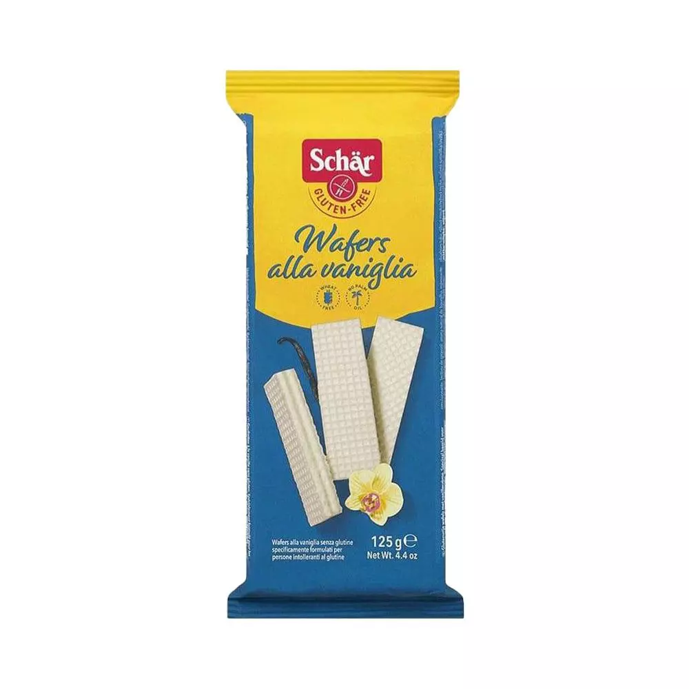 schar gluten free wafers vanille 125g