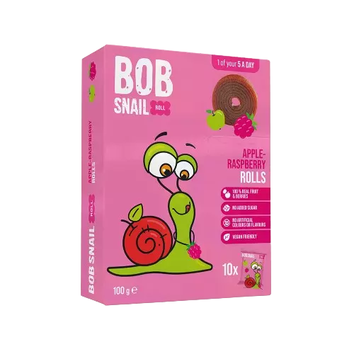 BOB SNAIL APPLE&RASPBERRY 100G