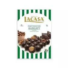 Lacasa Hazelnut Dark Chocolate Dragees	125g
