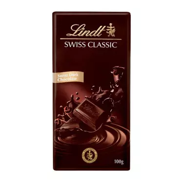 LINDT SWISS CLASSIC DARK CHOCO 100G