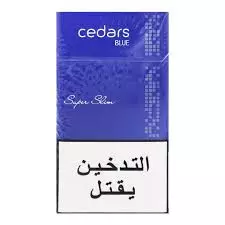 Cedars Blue Cigarettes Super Slim	20Cigarettes