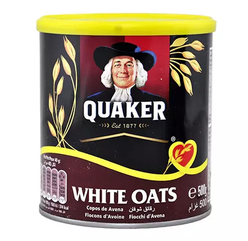QUAKER WHITE OATS CAN 500G