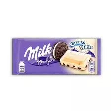 Milka Oreo White Chocolate Bar	100g