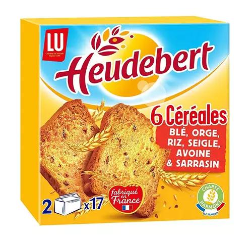 HEUDEBERT BISCOTTE 6 CEREAL 300 GR