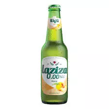 Laziza Peach Malt Beverage " Non-Alcoholic " Glass Bottle	330ml
