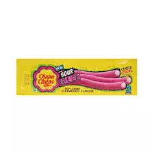 Chupa Chups Sour Belt Candy Mixed Fruit Flavor	57g - 8Pieces