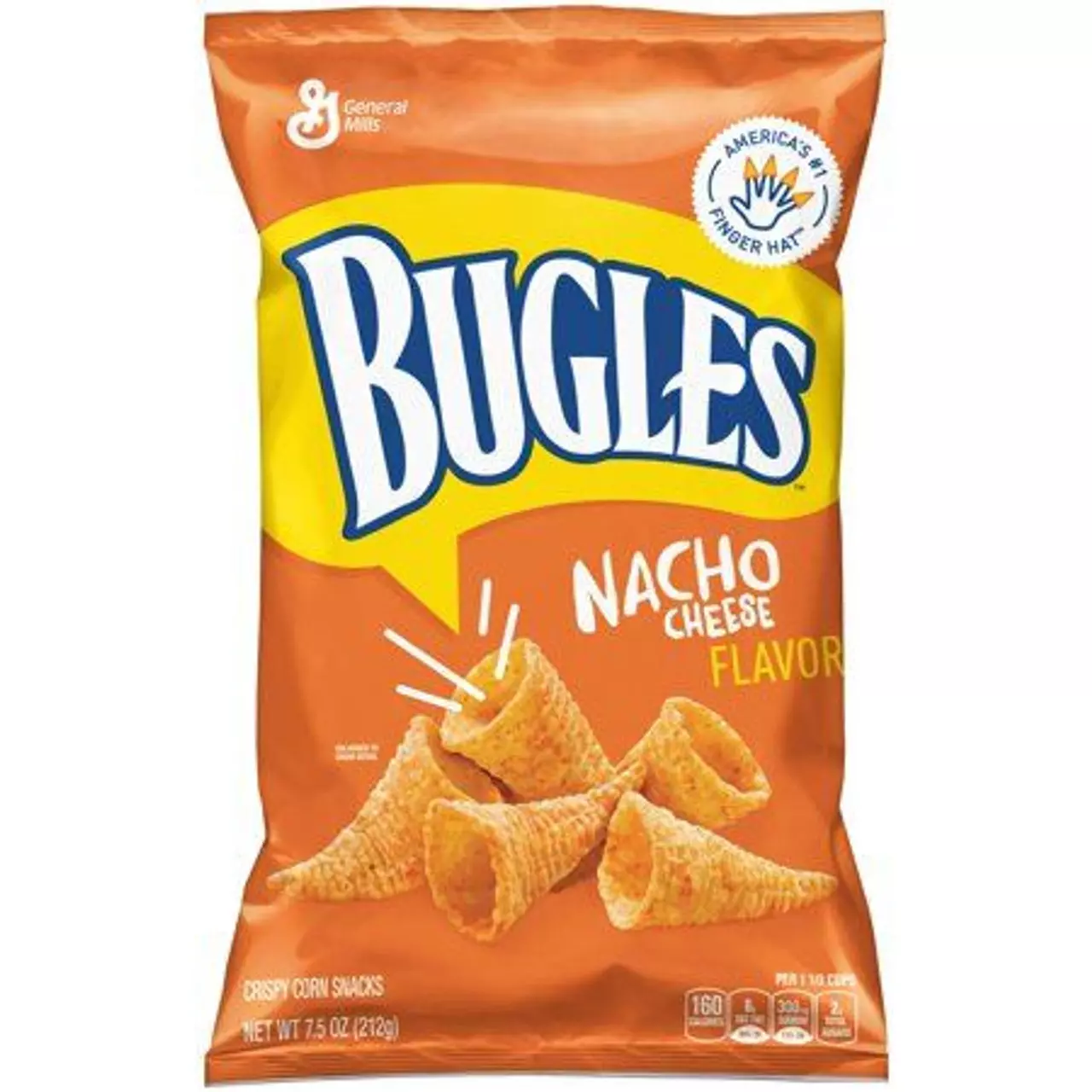 Bugles Nacho Cheese Crispy Corn Snacks 212g