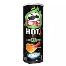 Pringles Hot Kickin' Sour Cream Potato Chips	160g