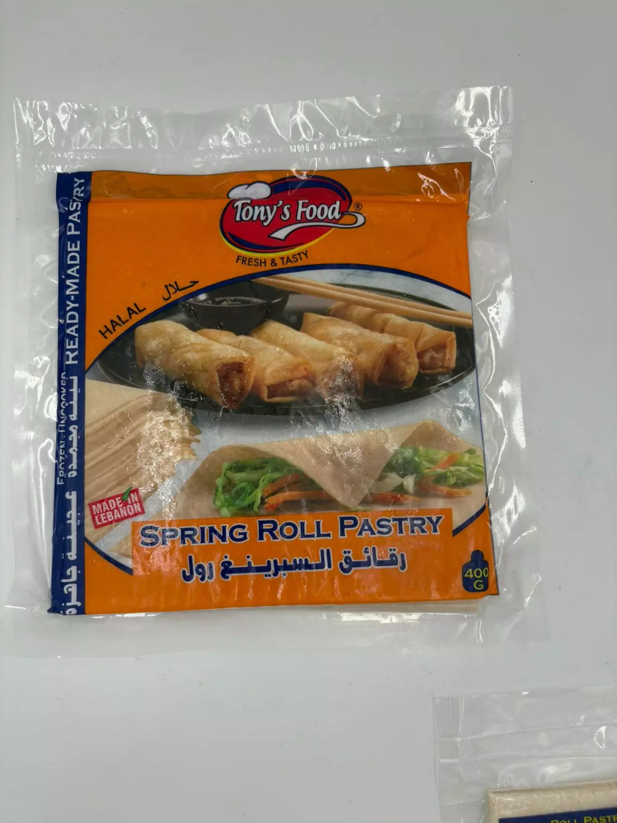 Tony's Food Spring Roll Pastry 400g 20x20