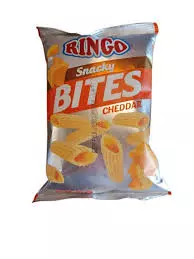 Ringo Snacky Bites Cheddar Chips	32g