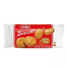 Lotus Biscoff Cream Biscuits	50g
