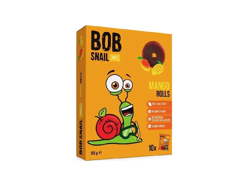 BOB SNAIL MANGO ROLLS 100G
