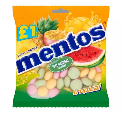 MENTOS FRUITS BAG PM£1 135G